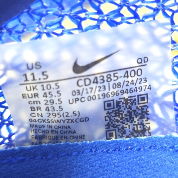 Nike Air Zoom Victory Racer Blue Track & Field Spikes Men Sz 11.5 CD4385-400 New - Picture 4 of 11